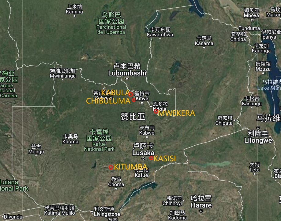 Mine distribution map